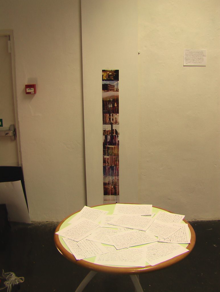 Vertical Archives (Project for Wexford), Performance réalisée au centre d'art de Wexford (Irlande) février 2008