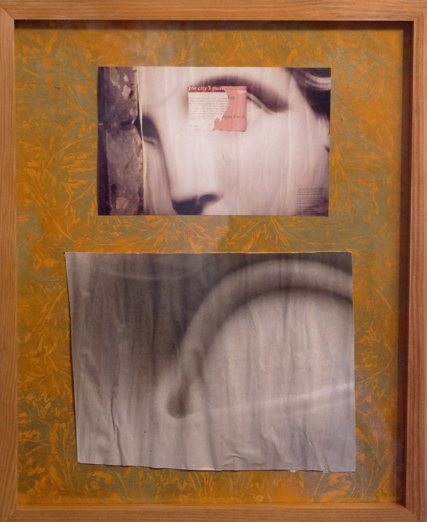 Canova, vue d'ensemble avec photographie et affiche découpée, 2002-2003