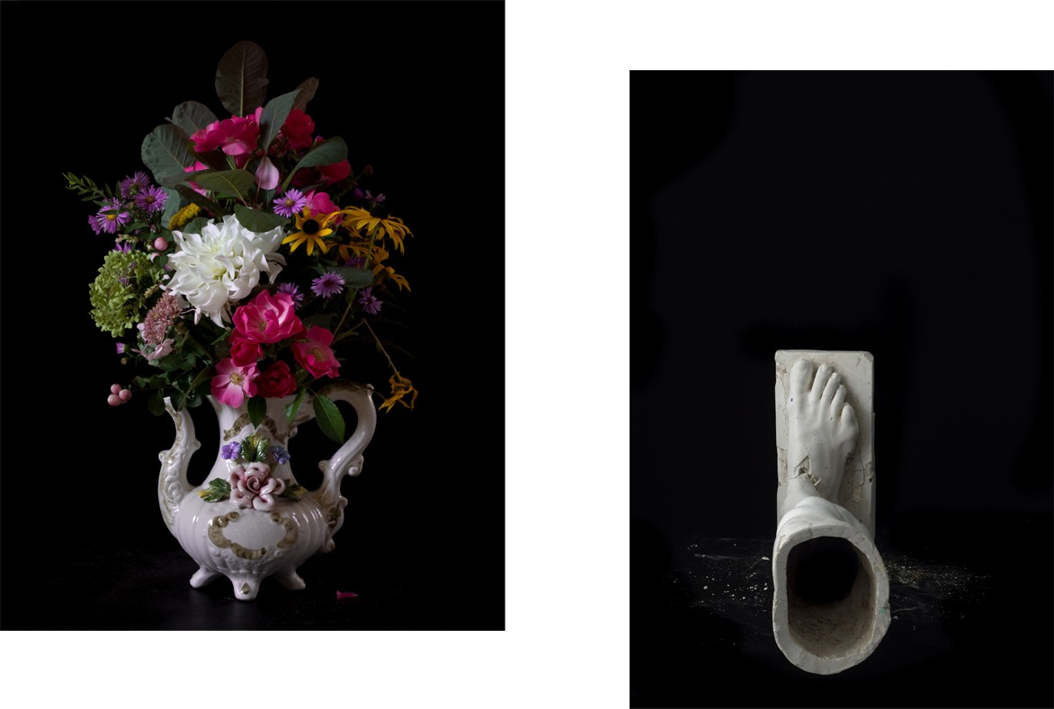 composition bouquet pied