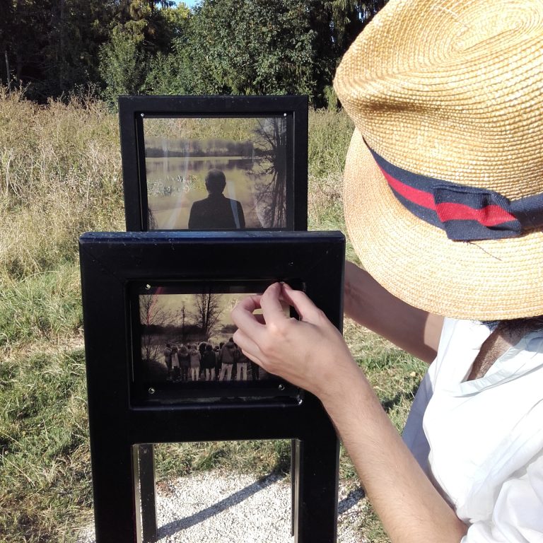 En Amont Installation de l'oeuvre In Situ